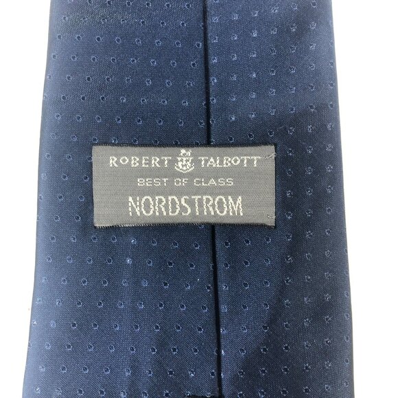 Robert Talbott "Best of Class" Nordstrom Blue Silk Polka Dot Men's Tie Hand Sewn - Picture 4 of 5